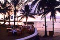 Hemingways Restaurant overlooks the Indian Ocean.