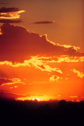 Sundowners on Mida Creek.