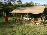Wining and dining in style on safari.