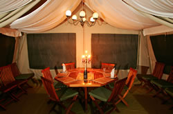 A tent at JK Mara Camp, Masai Mara. Copyright Bill Gozansky
